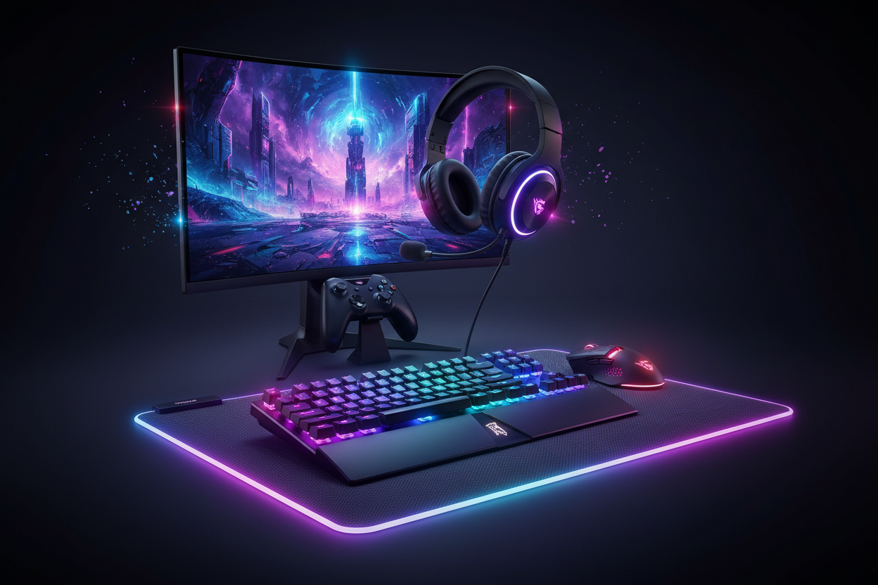 Mix di periferiche gaming RGB